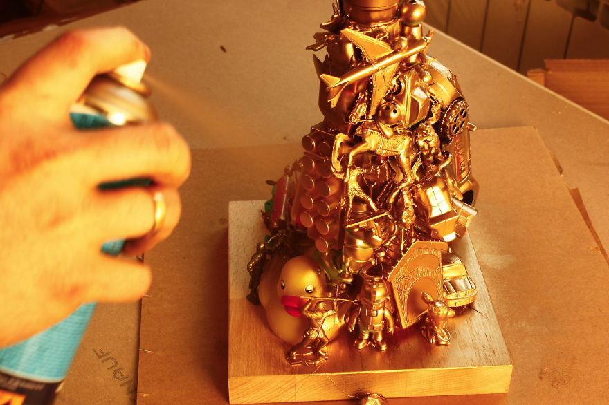 Creative Kids Lamp From Recycled Toys Creative Kids Lamp From Recycled Toys