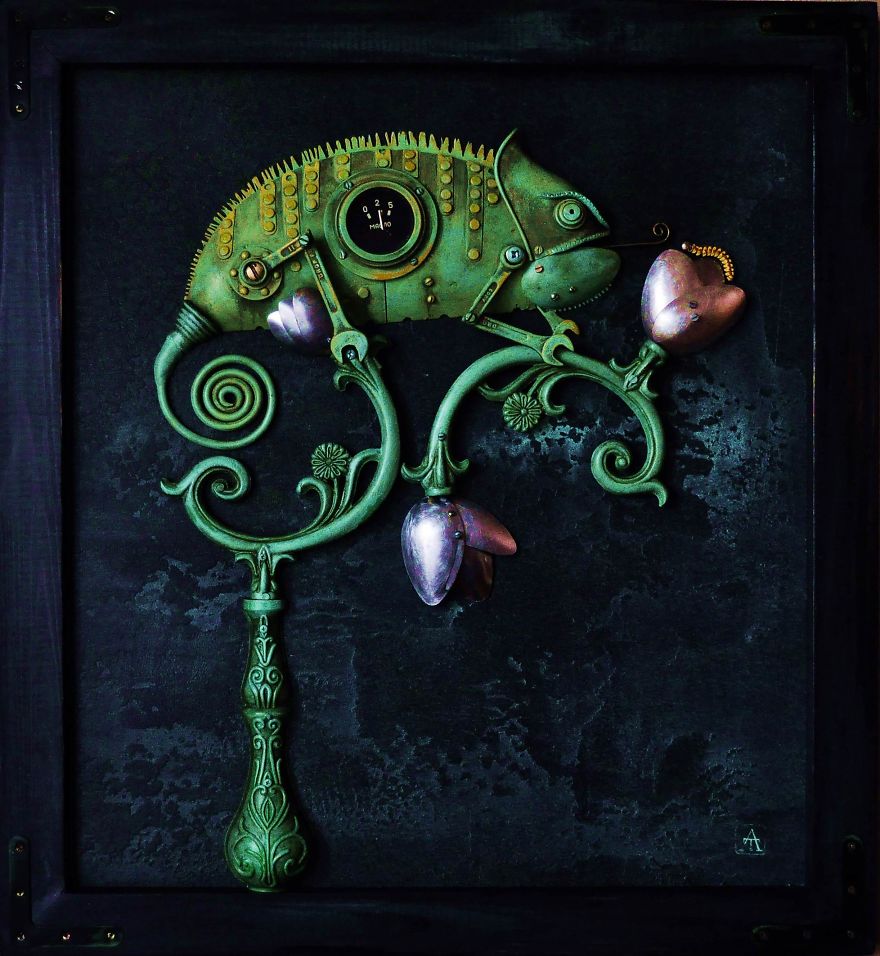 Steampunk Sculptures That I Create From Trash