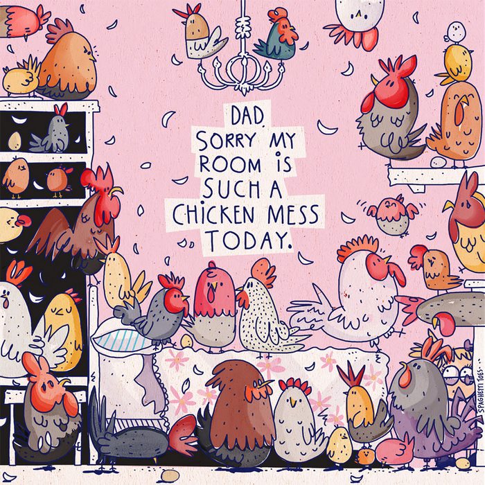 Dad Turns His 5-Year-Old Daughter’s Sayings Into Fun Illustrations, And They Will Make Your Day