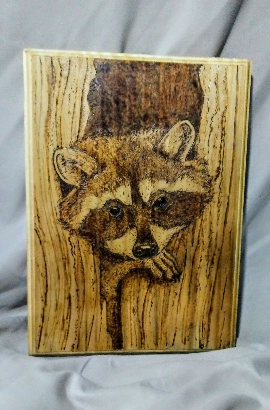 I Hand-Burn Images Into Forgotten Wood I Hand-Burn Images Into Forgotten Wood