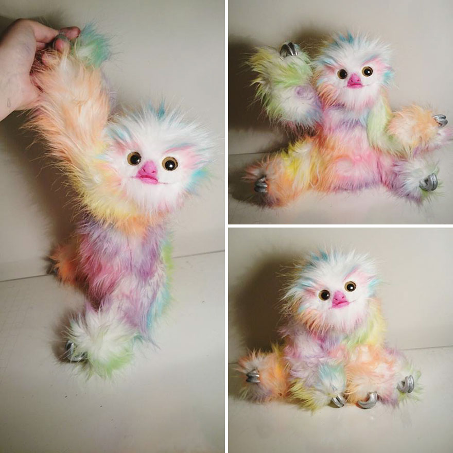 I Create Fantasy Rainbow Sloths That Are So Cute You Might Burst I Create Fantasy Rainbow Sloths That Are So Cute You Might Burst