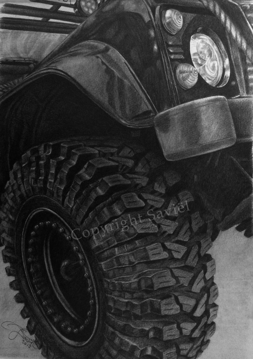 Drawing Land-Rovers Started Out As Just A Bit Of Fun, But Now, With Every Drawing, I Strive To Make Them More Detailed And Beautiful Drawing Land-Rovers Started Out As Just A Bit Of Fun, But Now, With Every Drawing, I Strive To Make Them More Detailed And Beautiful