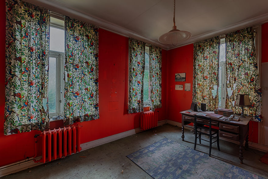 Not Only The Glass Is Stained In An Abandoned Mansion In Belgium Not Only The Glass Is Stained In An Abandoned Mansion In Belgium