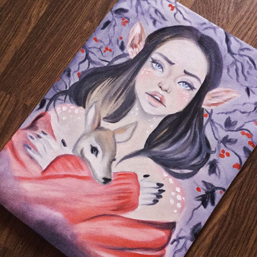 Georgian Artist Laiza Chaligava And Her Drawings