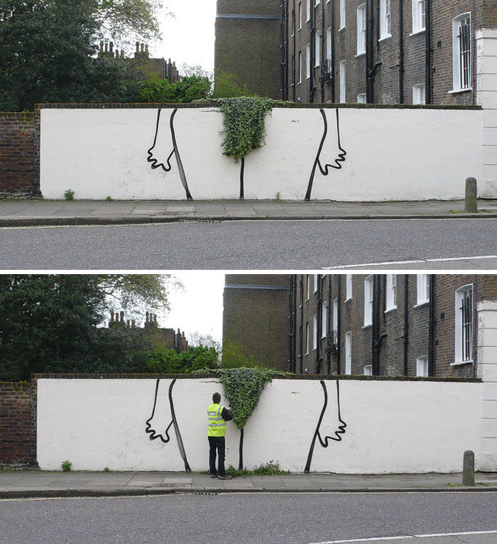 50 Amazing Street Art Installations That Cleverly Interact With Nature