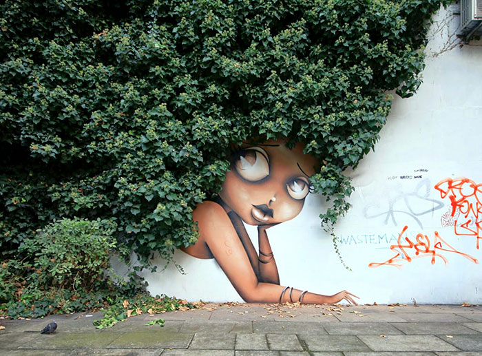 50 Amazing Street Art Installations That Cleverly Interact With Nature