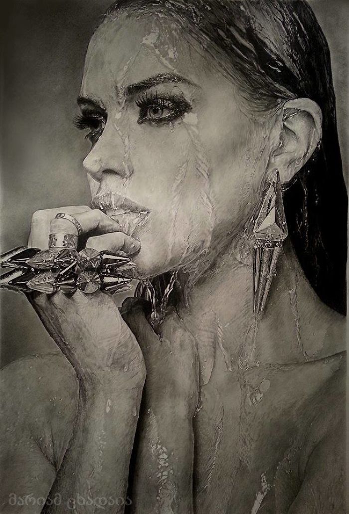 Realistic Drawings Bt Georgian Artist Mariam Tskhadaia
