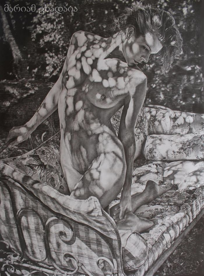 Realistic Drawings Bt Georgian Artist Mariam Tskhadaia