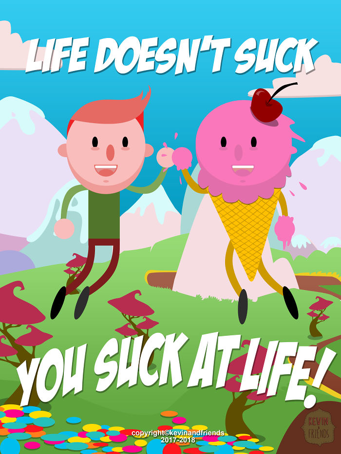 Dark Comics About A Horrible Optimist Kevin (14 New Pics) Dark Comics About A Horrible Optimist Kevin (14 New Pics)