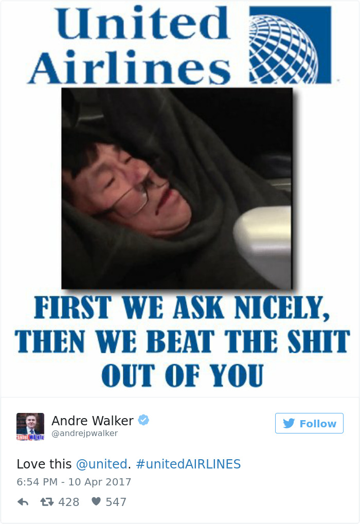 314 Of The Funniest Reactions To United Airlines Violently Dragging A Man Off A Plane (Add Yours)