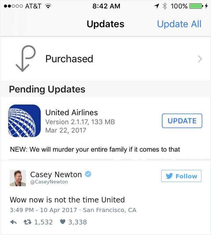 314 Of The Funniest Reactions To United Airlines Violently Dragging A Man Off A Plane (Add Yours)