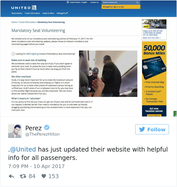 314 Of The Funniest Reactions To United Airlines Violently Dragging A Man Off A Plane (Add Yours)