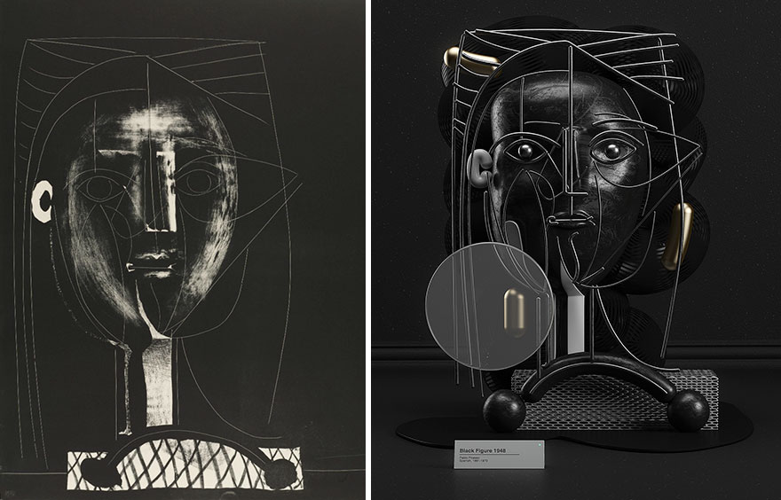 7 Pablo Picasso Paintings Recreated As 3D Sculptures