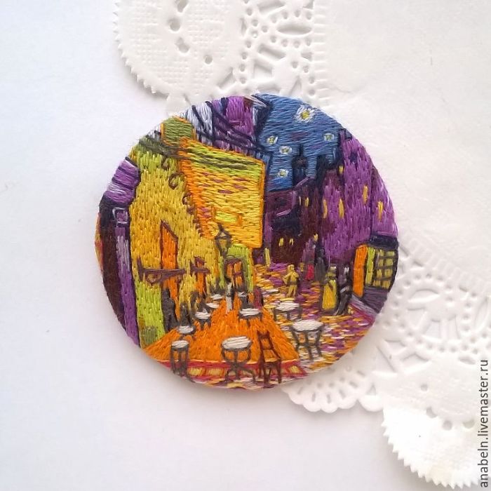 Russian Artist Anna Fedorenko Creates Tiny Replicas Of Paintings Using Embroidery Russian Artist Anna Fedorenko Creates Tiny Replicas Of Paintings Using Embroidery