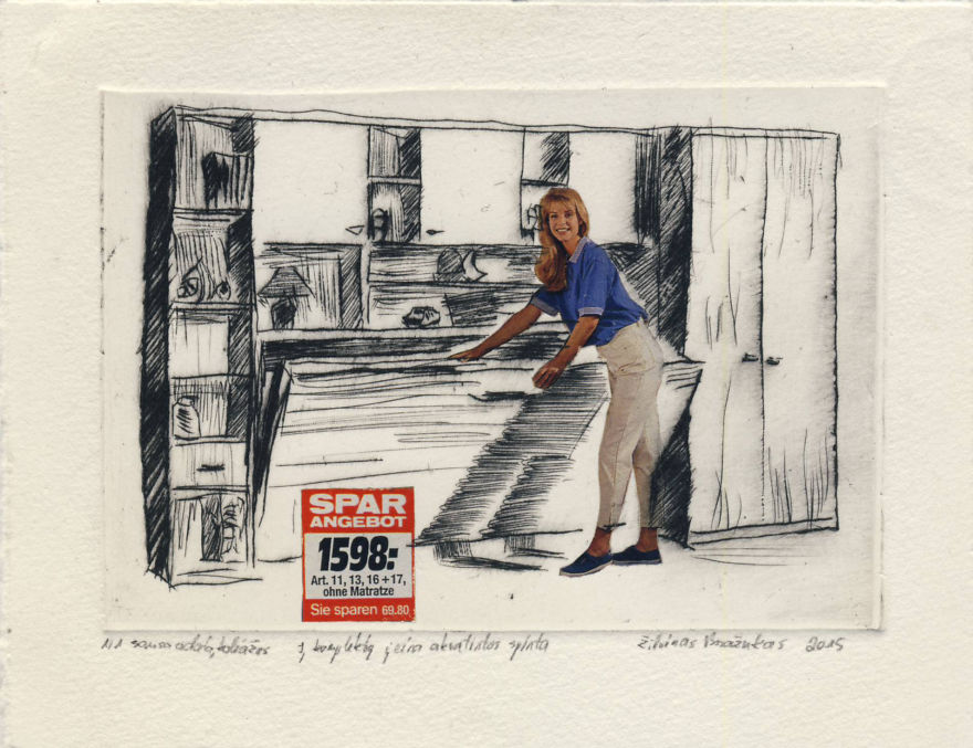 I Made Collage-Etching Prints Out Of 90’s Shopping Catalogues From Germany I Made Collage-Etching Prints Out Of 90’s Shopping Catalogues From Germany