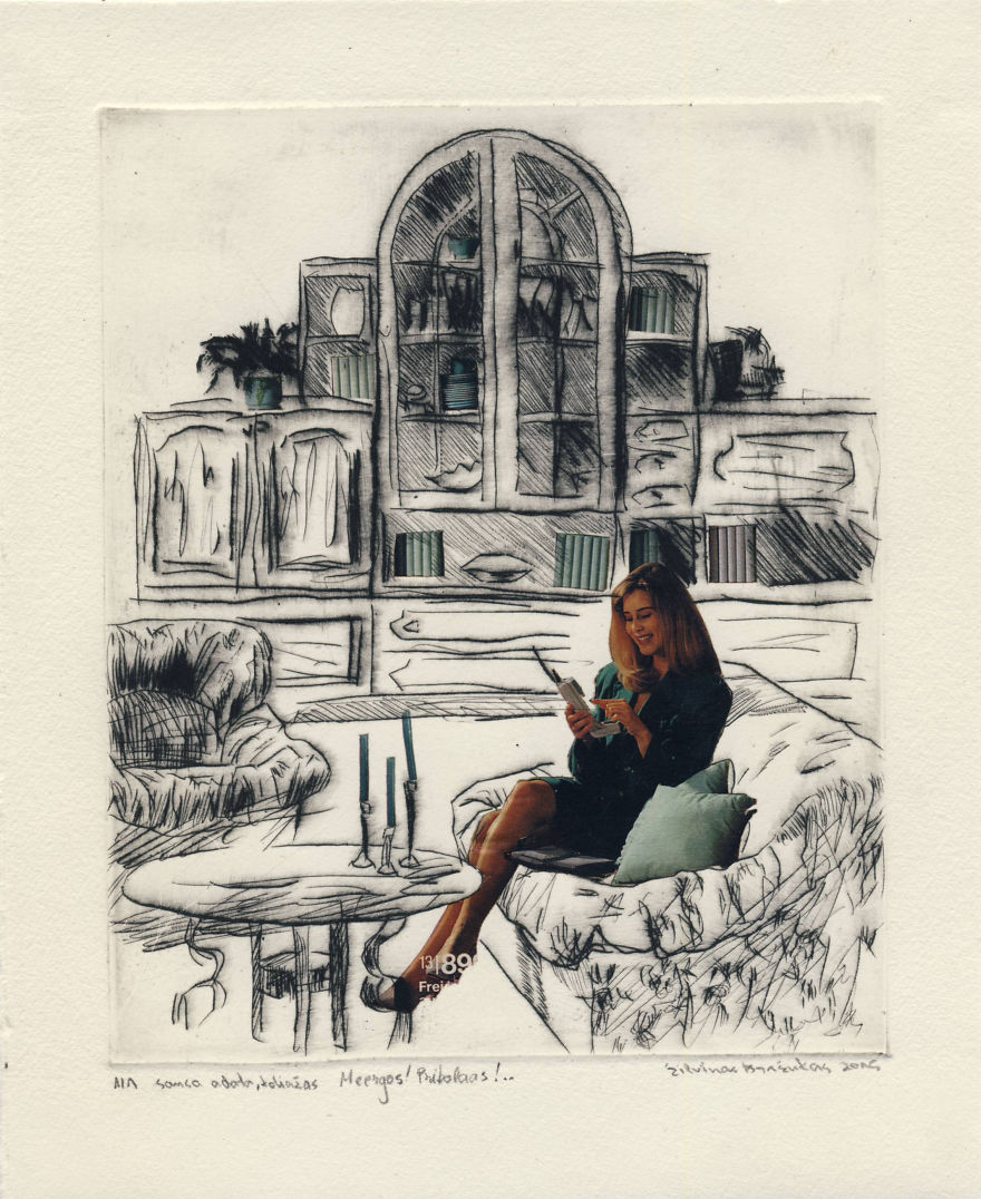 I Made Collage-Etching Prints Out Of 90’s Shopping Catalogues From Germany I Made Collage-Etching Prints Out Of 90’s Shopping Catalogues From Germany