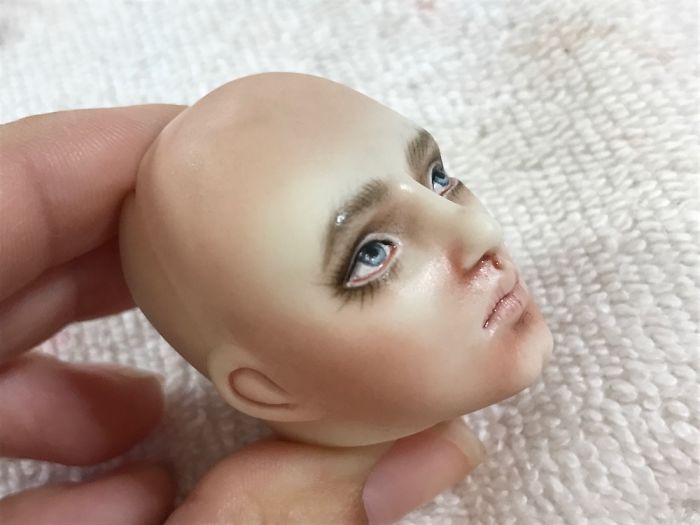 Impressive Engraved And Painted Tattoos On Small One Of A Kind Porcelain Dolls Impressive Engraved And Painted Tattoos On Small One Of A Kind Porcelain Dolls