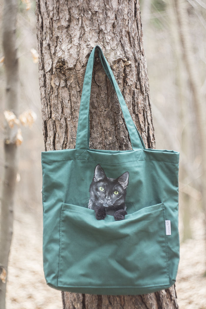 Forever Together: Hand-Painted Shoulder Bags With Animals In A Pocket