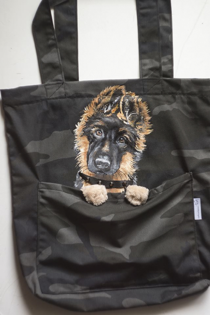 Forever Together: Hand-Painted Shoulder Bags With Animals In A Pocket