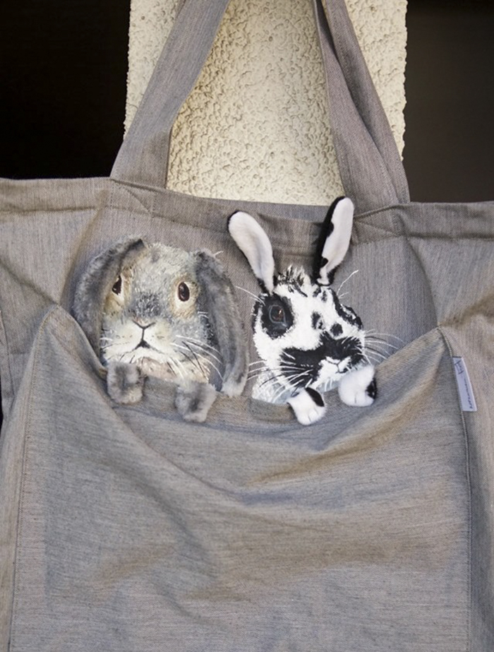 Forever Together: Hand-Painted Shoulder Bags With Animals In A Pocket