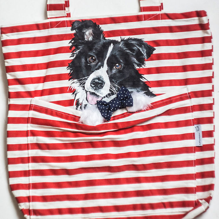 Forever Together: Hand-Painted Shoulder Bags With Animals In A Pocket