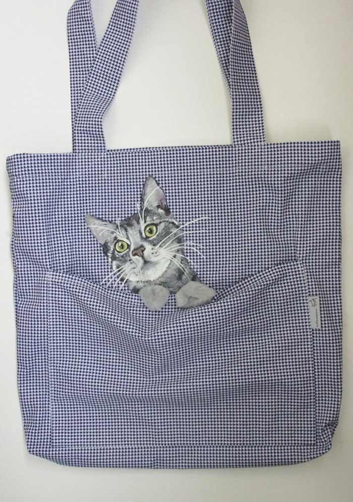 Forever Together: Hand-Painted Shoulder Bags With Animals In A Pocket