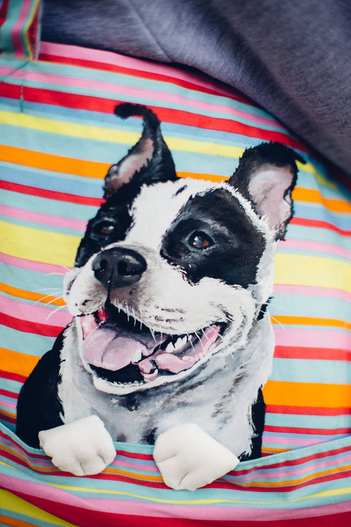 Forever Together: Hand-Painted Shoulder Bags With Animals In A Pocket