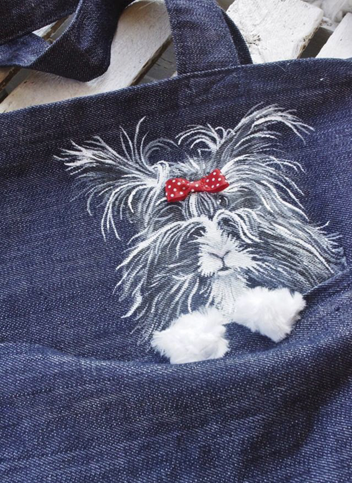 Forever Together: Hand-Painted Shoulder Bags With Animals In A Pocket