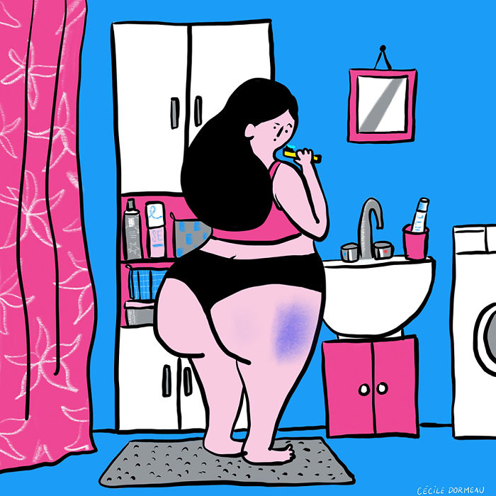 Illustrator Shows The Hidden Side Of Women That Society Doesn&#8217;t Want To See
