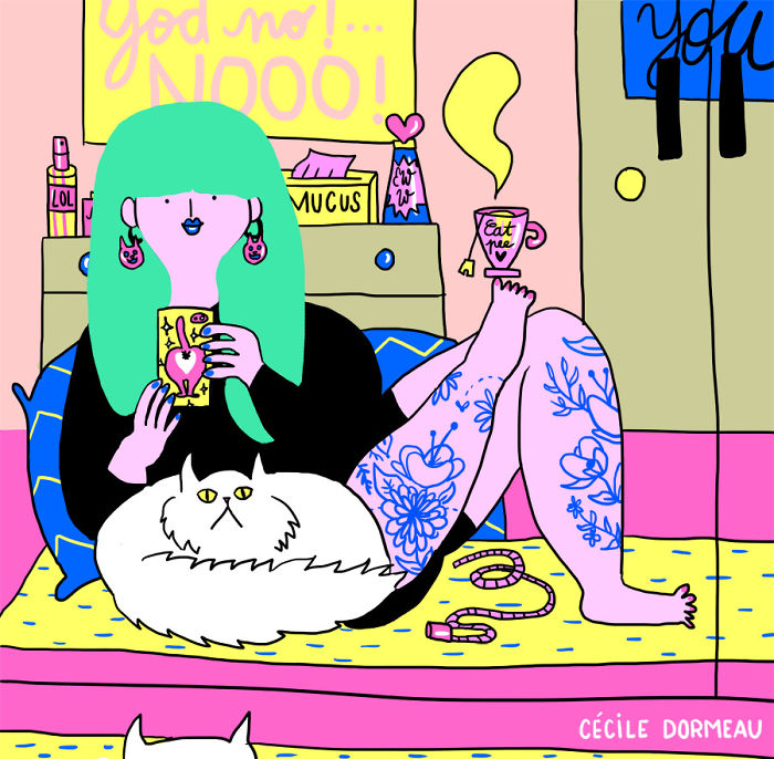 Illustrator Shows The Hidden Side Of Women That Society Doesn&#8217;t Want To See