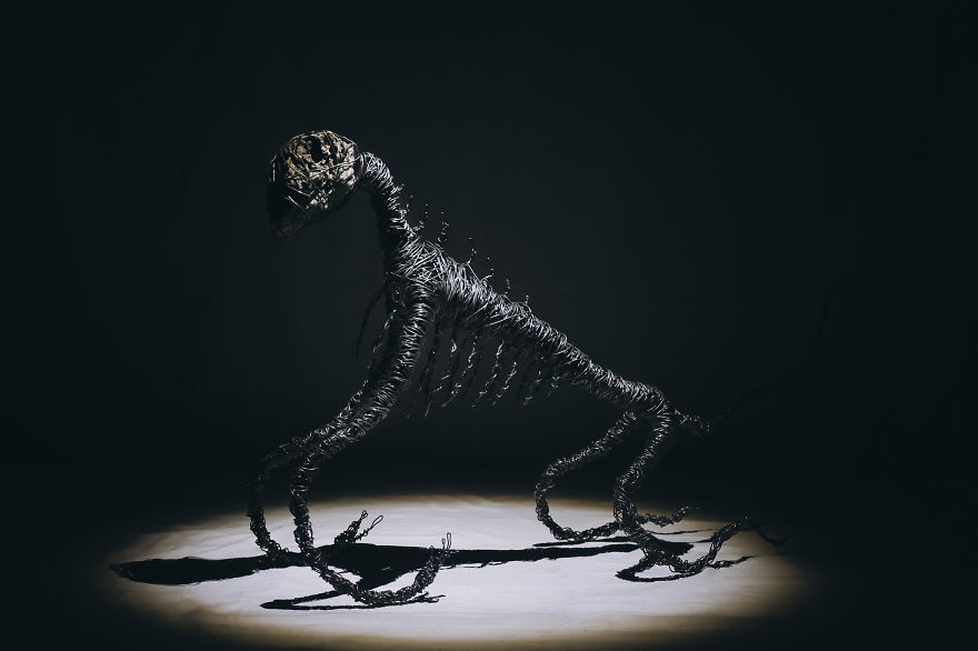 My Friend Creates Mystical Sculptures Using Wire, Rocks And Crystals