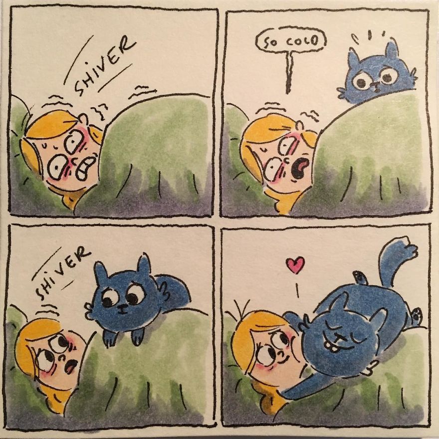 I Capture What It&#8217;s Like Living With My Cats