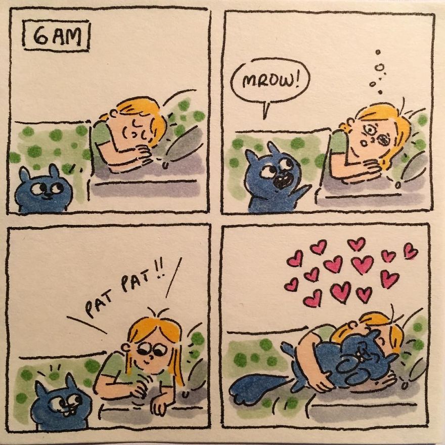 I Capture What It&#8217;s Like Living With My Cats