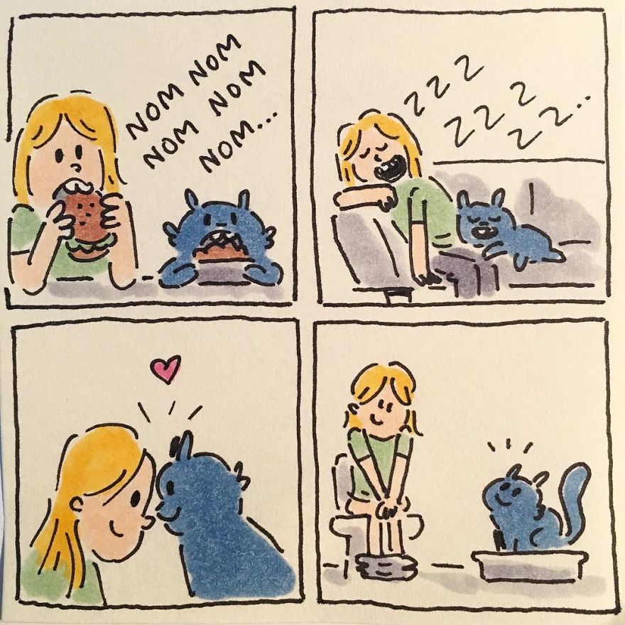 I Capture What It&#8217;s Like Living With My Cats