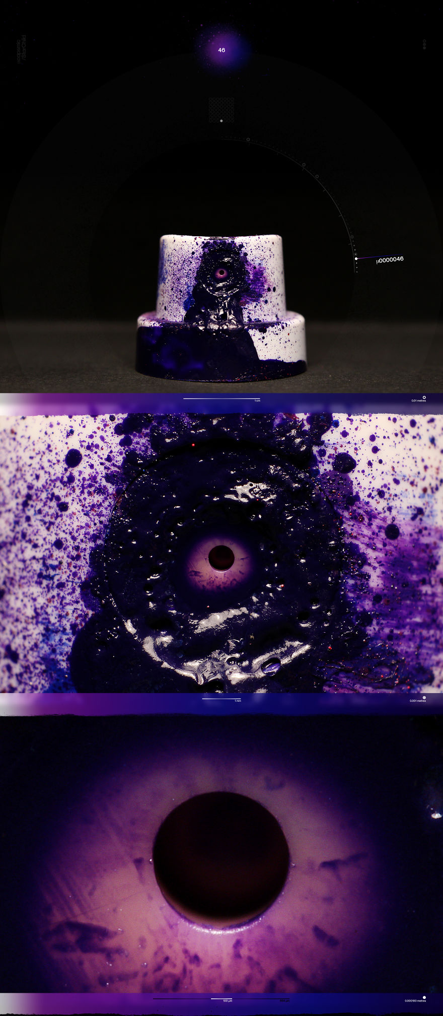 Ultra Macro Photos Of Graffiti Spray Caps That Were Used To Paint Cosmic Murals Ultra Macro Photos Of Graffiti Spray Caps That Were Used To Paint Cosmic Murals