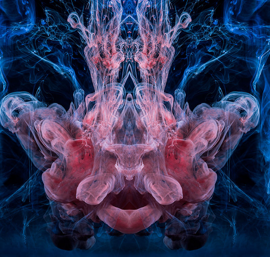 I Used Inks, Dyes, And Paints In Water To Create Surreal Images I Used Inks, Dyes, And Paints In Water To Create Surreal Images