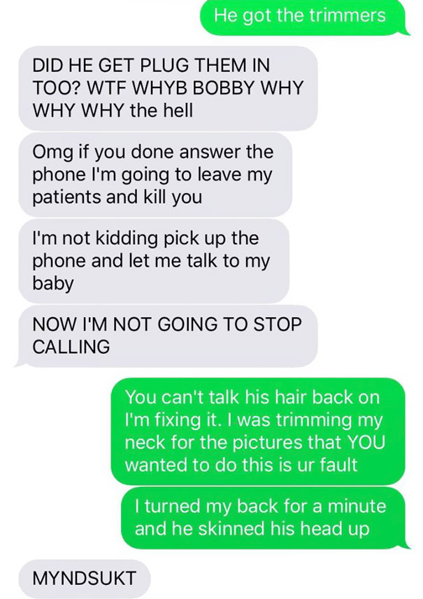 Husband Texts Wife Pictures Of An Accident At Home, And Now She’s Going To Kill Him Husband Texts Wife Pictures Of An Accident At Home, And Now She’s Going To Kill Him