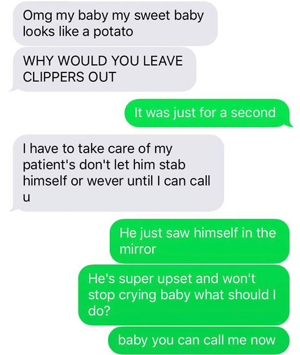 Husband Texts Wife Pictures Of An Accident At Home, And Now She’s Going To Kill Him Husband Texts Wife Pictures Of An Accident At Home, And Now She’s Going To Kill Him