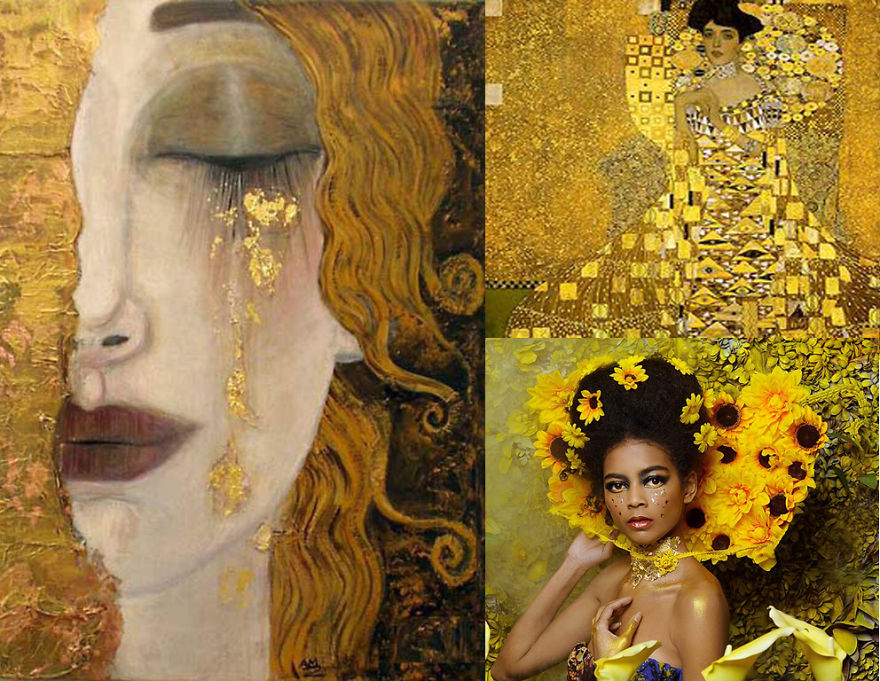 Photographer Creates Modern Day Images Inspired By Gustav Klimt Paintings