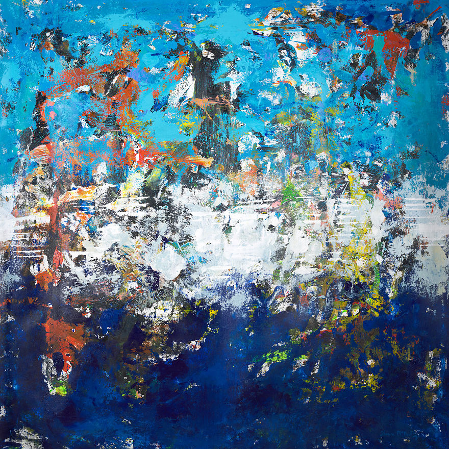 I Make Abstract Paintings With My Feet I Make Abstract Paintings With My Feet