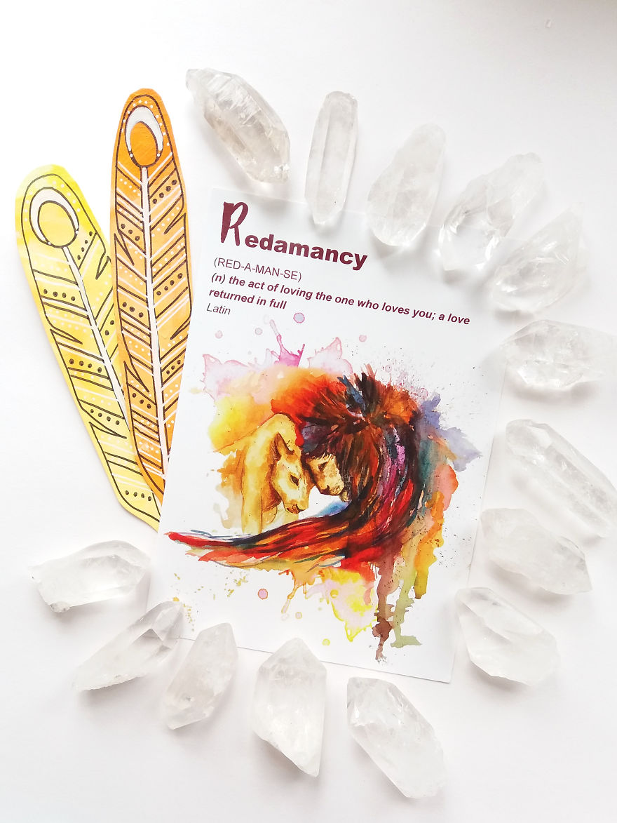 I Created An A &#8211; Z Of Beautiful Words Using My Paintings To Illustrate Them