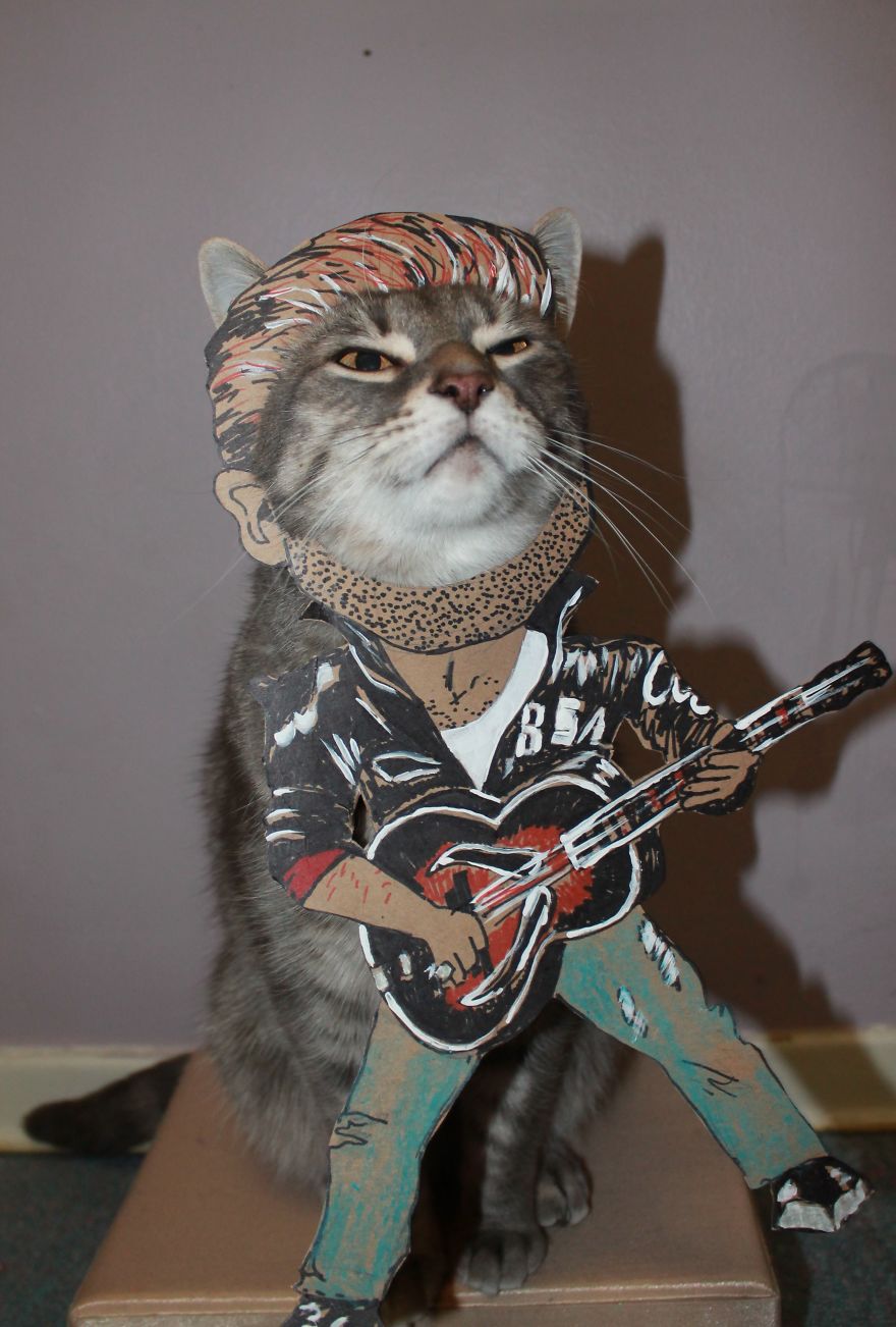 This Cat Enjoys Dressing Up!