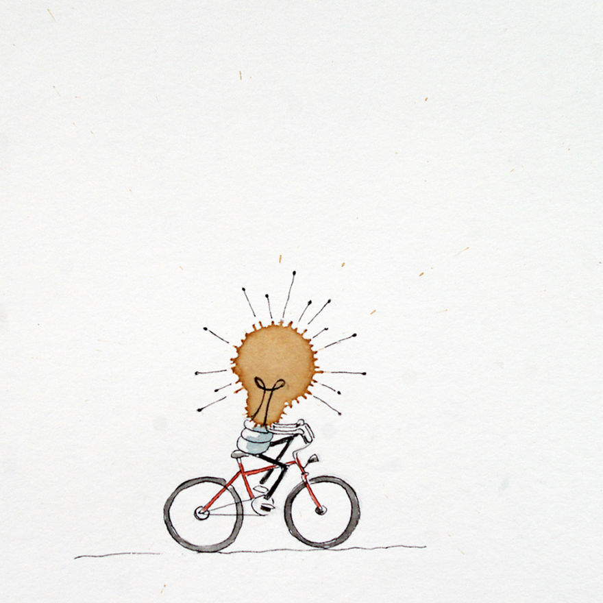 I Intentionally Spill Coffee On Paper And Look For Bicycle Stories In Them I Intentionally Spill Coffee On Paper And Look For Bicycle Stories In Them