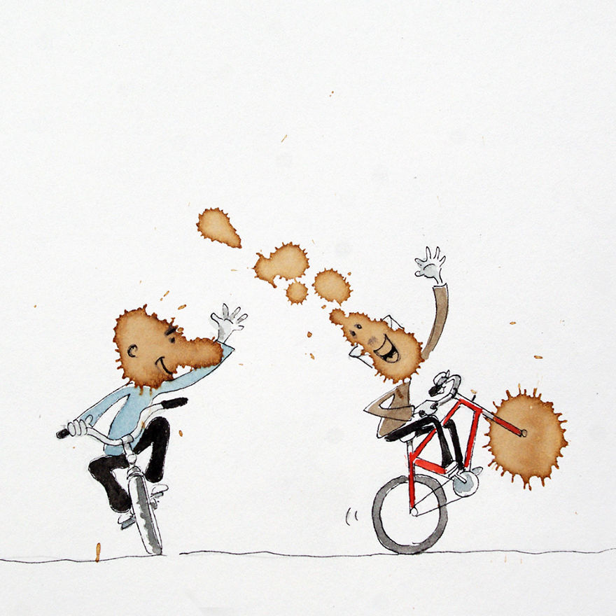 I Intentionally Spill Coffee On Paper And Look For Bicycle Stories In Them I Intentionally Spill Coffee On Paper And Look For Bicycle Stories In Them