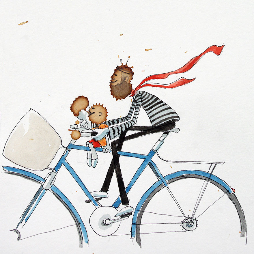 I Intentionally Spill Coffee On Paper And Look For Bicycle Stories In Them I Intentionally Spill Coffee On Paper And Look For Bicycle Stories In Them