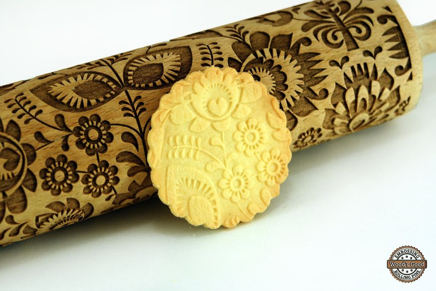 Engraved And Embossed Rolling Pins With Any Pattern Engraved And Embossed Rolling Pins With Any Pattern