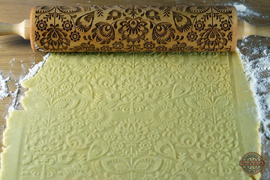 Engraved And Embossed Rolling Pins With Any Pattern Engraved And Embossed Rolling Pins With Any Pattern