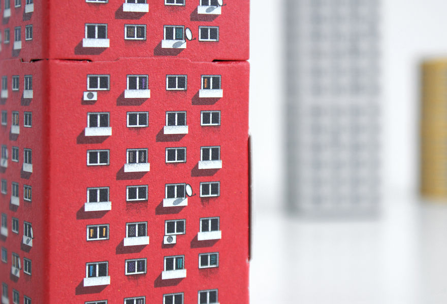 Blokoshka: Modernist Architectural Matryoshka That You Can Fold Out Of Paper Blokoshka: Modernist Architectural Matryoshka That You Can Fold Out Of Paper