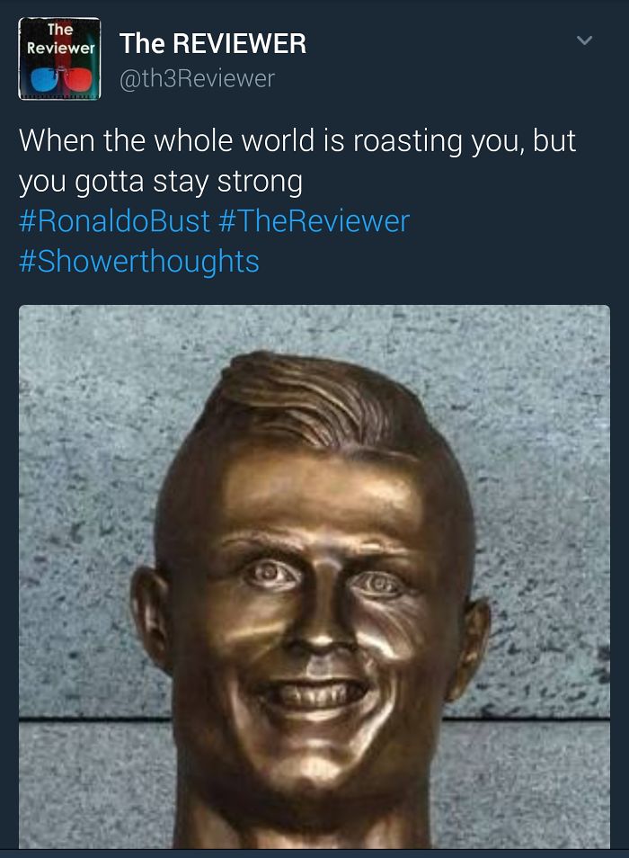 112 Of The Funniest Reactions To Cristiano Ronaldo’s New Statue (Add Yours) 112 Of The Funniest Reactions To Cristiano Ronaldo’s New Statue (Add Yours)