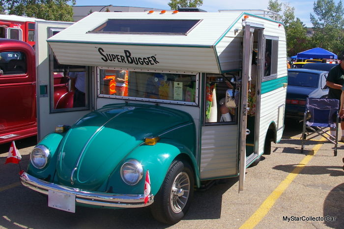 Rare 1970s Volkswagen Beetles Converted Into Mobile Homes, A.K.A. “Bug Campers” Rare 1970s Volkswagen Beetles Converted Into Mobile Homes, A.K.A. “Bug Campers”